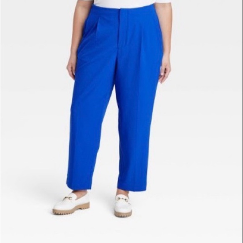 A New Day Women’s Plus Size Tapered Trousers Royal Blue 22W